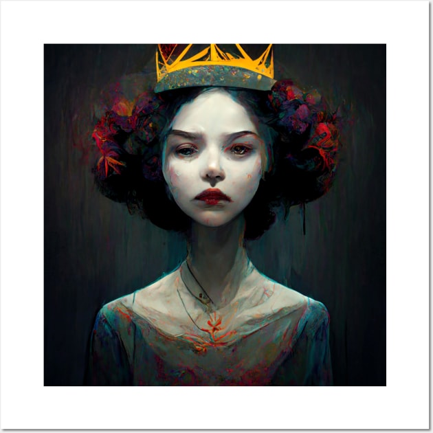 Drama queen looking dramatic Wall Art by Liana Campbell